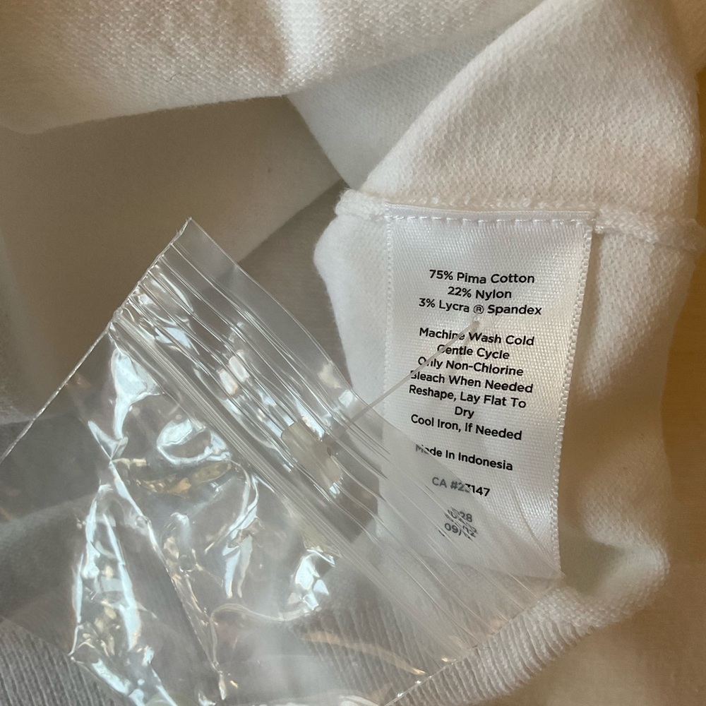 Talbots Classic White Button Front Cardigan NWT 3/4 Sleeve - Picture 5 of 5
